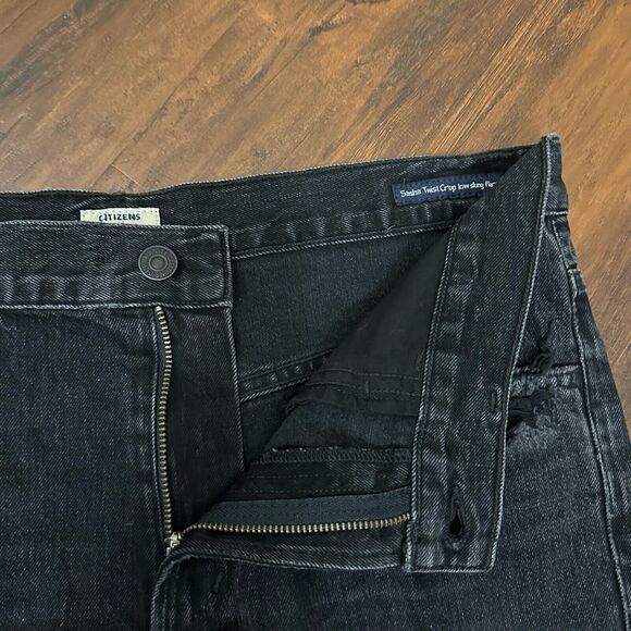 CITIZENS OF HUMANITY COH Sasha Twist Flare Crop Jeans Low Slung Flare - Picture 5 of 16